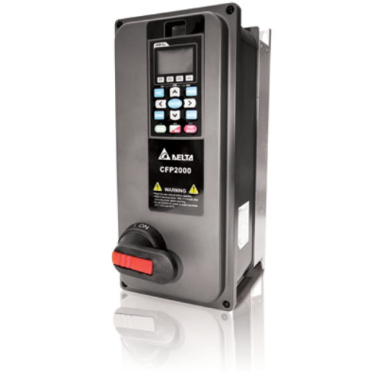 22kW LD 45A / 18,5kW ND 38A 3x400V, Zavarszűrő C2, STO, IP55, PLC, Főkapcsoló