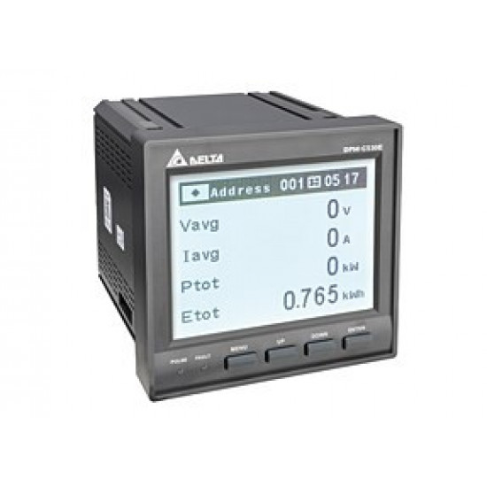 Energiamérő - Áram / Feszültség / Energia / Harmónikus mérő, 2xEthernet (RS485)