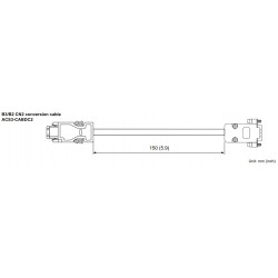 Átalakító kábel - 0,15 méter B3 / B2 CN2 kommunikációs ASD-B3-L szerovhajtáshoz