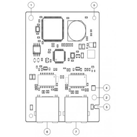 Bővítőkártya - BACnet/IP és BACnet/Ethernet modul, 2x RJ45 port