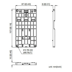 DIN Sin adapter -  MS / MH  "C" méretu Frekiváltóhoz  (Frame C)