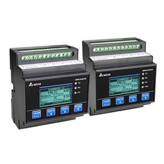 Energiamérő - Áram/Fesz/Aktív energia áramváltós mérés 1A / 5A,RS-485