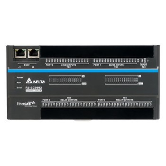 EtherCAT modul - 32 DI PNP és NPN / 32 Relé kimenet,  EtherCAT komm.,Táp 24VDC