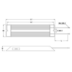 Fékellenállás - 200W 150ohm