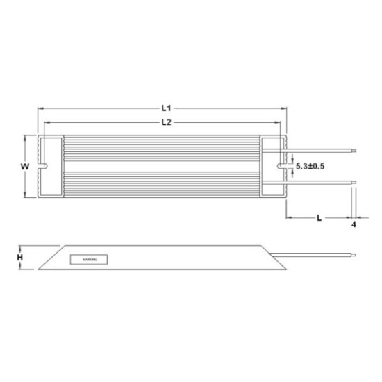 Fékellenállás - 200W 150ohm