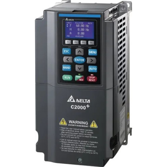 Frekiváltó - 160kW ND 310A / 132W HD 260A 3x400V vektoros 200% 3sec., IP20, PLC,