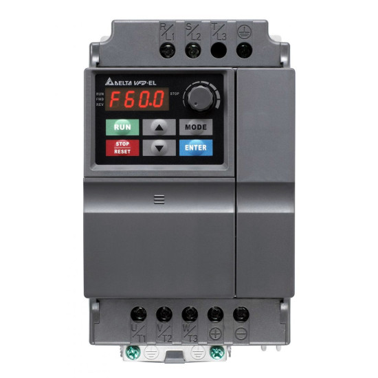 Frekiváltó - 5,5kW 13A 3x400V , 4 DI bemenet, RS485 Modbus komm., IP20