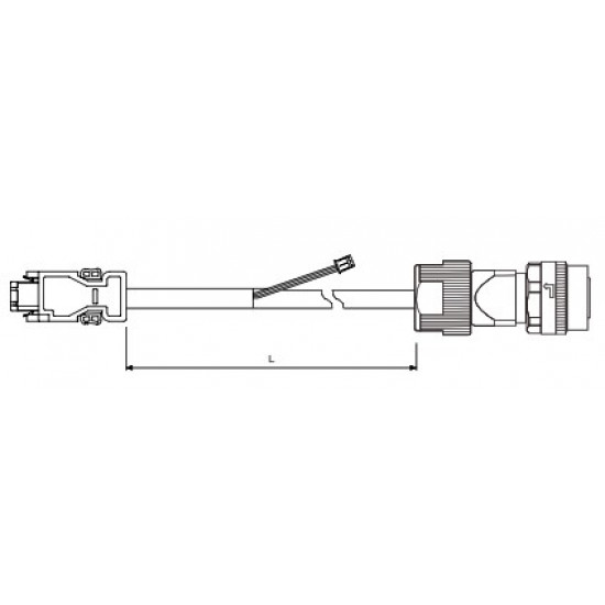 Jeladókábel - 3 m abszolút jeladó 1~3kW-ig ECM-B3 / ECM-A3 (1010~1830)