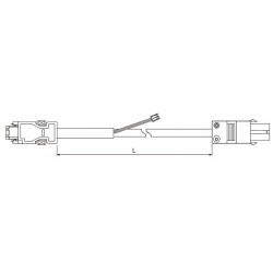 Jeladókábel - 3 méter absz. jeladó 750W-ig ECM-B3 / ECM-A3 motorhoz  flexibilis