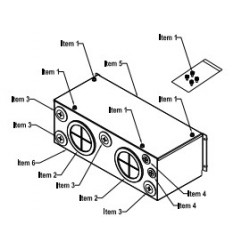 Kábeltálca - VFD1320C43A, VFD1600C43A Frekiváltókhoz (Frame F)