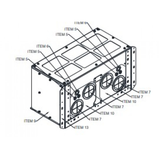 Kábeltálca - VFD2800C43A, VFD3150C43A, VFD3550C43A, VFD4500C43A (Frame H)