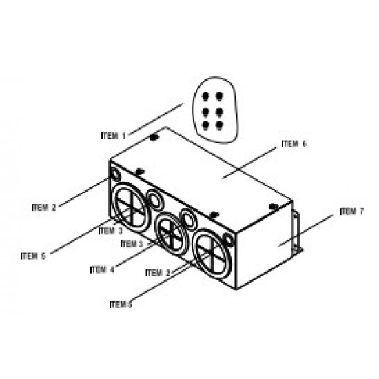 Kábeltálca - VFD900C43A, VFD1100C43A Frekiváltókhoz (Frame E)