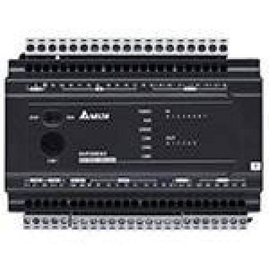 PLC - 16 DI, 10 DO Tranz. kiement + 3 AI, 1 AO  Analóg, 230V AC, RS485,16k lépés