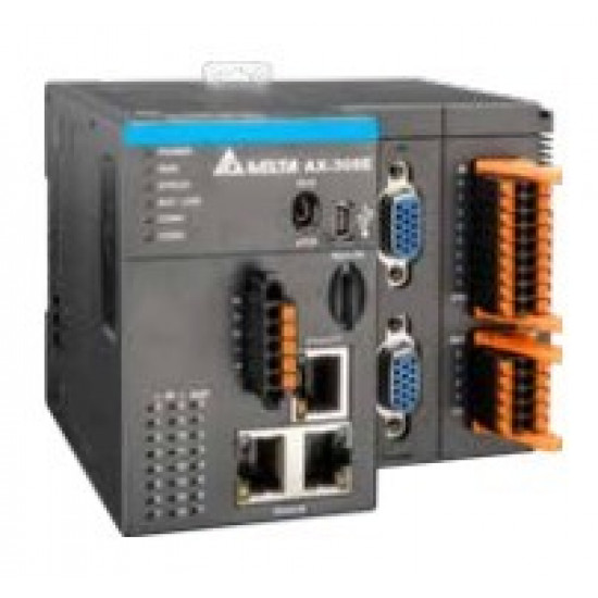 PLC  8+16Mb, 8 teng.vez, 3x jeladó, 16/8 DI/DO NPN, 2x Ethernet, Ethercat, RS485
