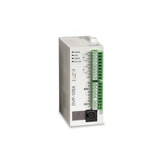 PLC CPU 4 DI / 2 DO Relé + 2 AI / 2 AO Analóg,  24VDC