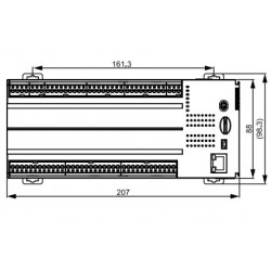 PLC CPU - 64k 24DI/24DO NPN, 1xEthern,2xRS-485,1xUSB,1xMicroSD,CAN komm.