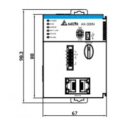 PLC CPU - Nincs I/O, 8Mb, EtherNet/IP, Modbus TCP, Modbus,OPC UA Server,