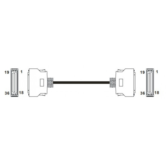 PLC kábel - 1 méter, AH20MC/10EMC/10DMC/10CMC/10PMC-5A modulhoz PLC kábel - 1 méter, AH20MC/10EMC/10DMC/10CMC/10PMC-5A modulhoz