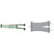 PLC kábel - I/O kifejtő kábel külső terminálhoz (MIL csatlak.) 1m, IDC40 / 2x20