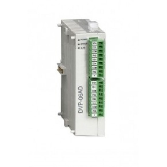 PLC modul - 6 Analóg bemenet, -10~+10V, -20mA~+20mA, 14-bit, 24VDC, RS485