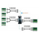 PLC kimeneti modul - 64 DO Tranzisztor NPN, 5~30VDC 0,1A MIL csatlakozós