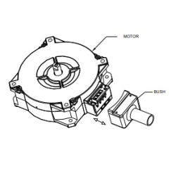 Porvédő bekötési terminálra - ECMD-B91207M szervomotorhoz