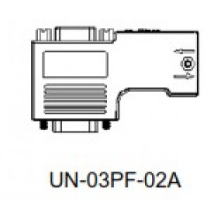 Profibus csatlakozó - DB9 apa + anya (programozó) csatlakozó 120 Ohm lezáróval