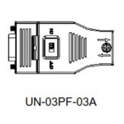 Profibus csatlakozó - DB9 apa csatlakozó 120 Ohm lezáróval