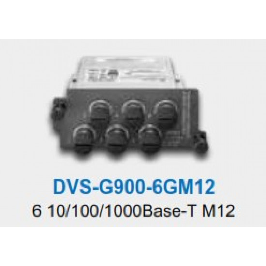 Switch Layer 3 modul - 6x port 10/100/1000 Mbit M12 modul, DVS-328 Switch-hez
