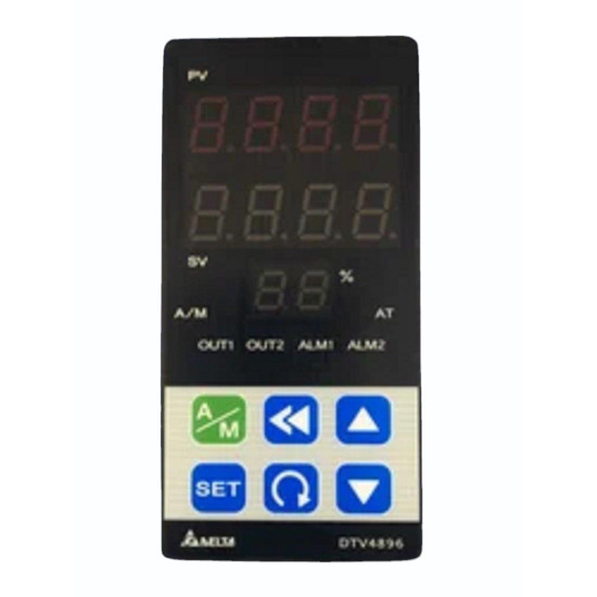 Szelep vezérlo - 48x96mm, RS485 Modbus, DC 4~20mA kimenet, Táp 230V AC