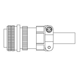 Tápcsatlakozó - Szervomotor oldali (anya) ECM-B3 és ECM-A3  (1820~1830-ig)