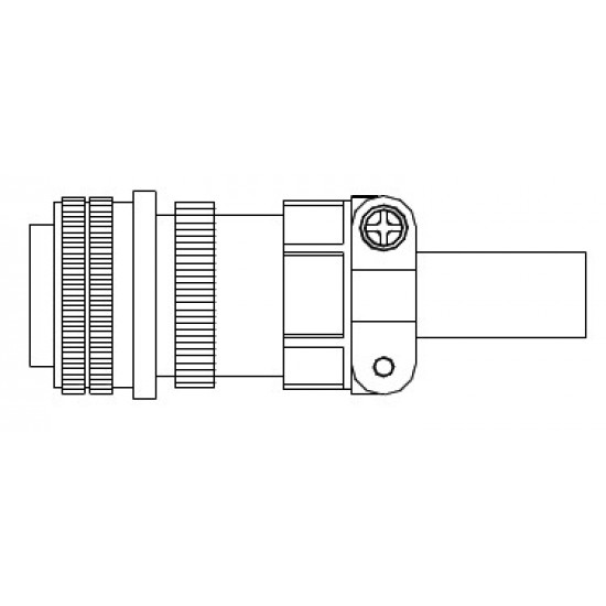 Tápcsatlakozó - Szervomotor oldali (anya) ECM-B3 és ECM-A3  (1010~1830-ig)