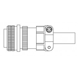 Tápcsatlakozó - Szervomotor oldali (anya) ECM-B3 és ECM-A3  (1820~1830-ig)