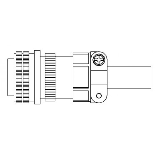 Tápcsatlakozó - Szervomotor oldali (anya) ECM-B3 és ECM-A3  (1820~1830-ig)
